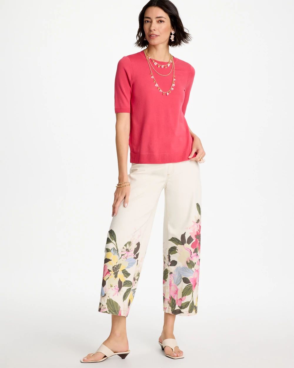 Ella Crewneck Pullover Sweater click to view larger image.