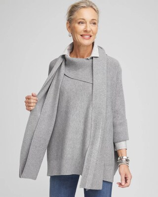 Rhinestone Cashmere Blend Scarf