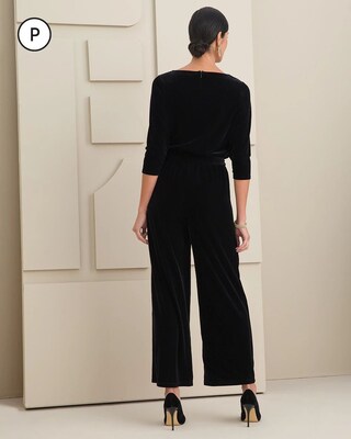 Travelers Petite Velvet Jumpsuit