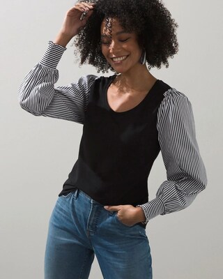 Stripe Sleeve Tee