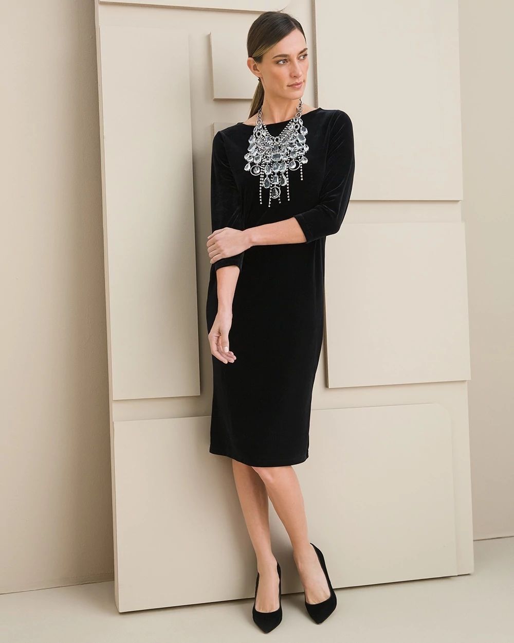 Travelers Collection Velvet Dress