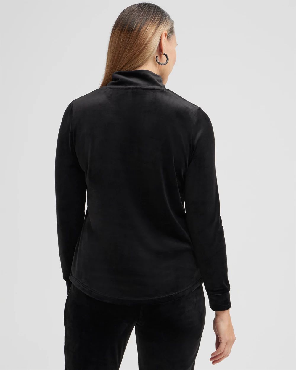 Zenergy Velour Half Zip Pullover
