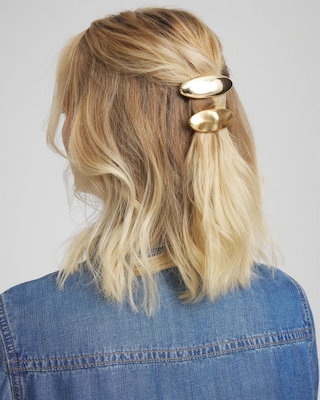 Mixed-Metal Barrette click to view larger image.