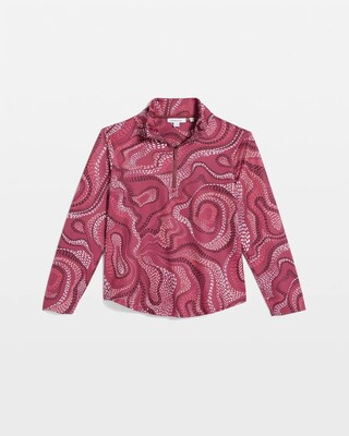 Zenergy® UPF Swirls Half-Zip Top click to view larger image.