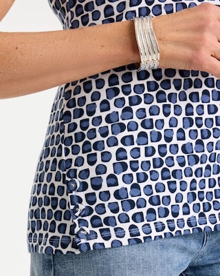 Cotton Button Trim Tank click to view larger image.