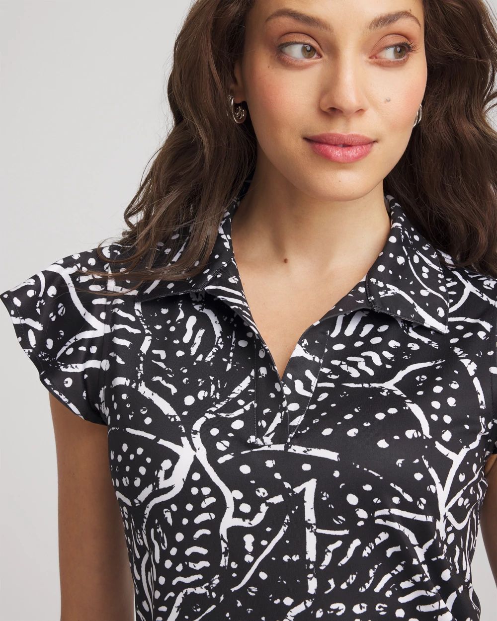 Zenergy® UPF Knit Printed Polo Top