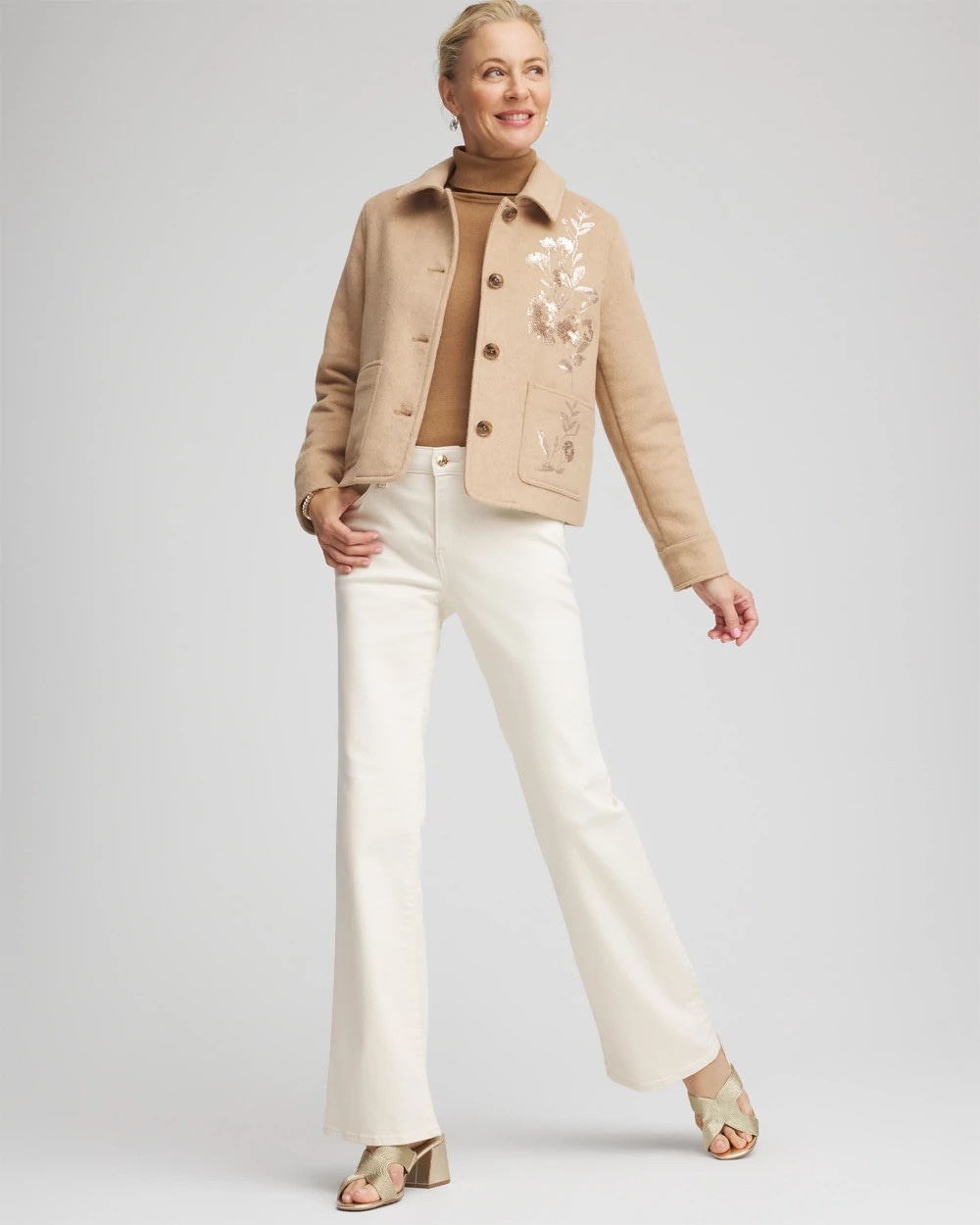 Embroidered Wool Chore Jacket