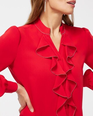 Ruffle Neck Shirt