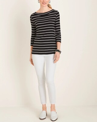 Premium Soft White Slim Ankle Jeans