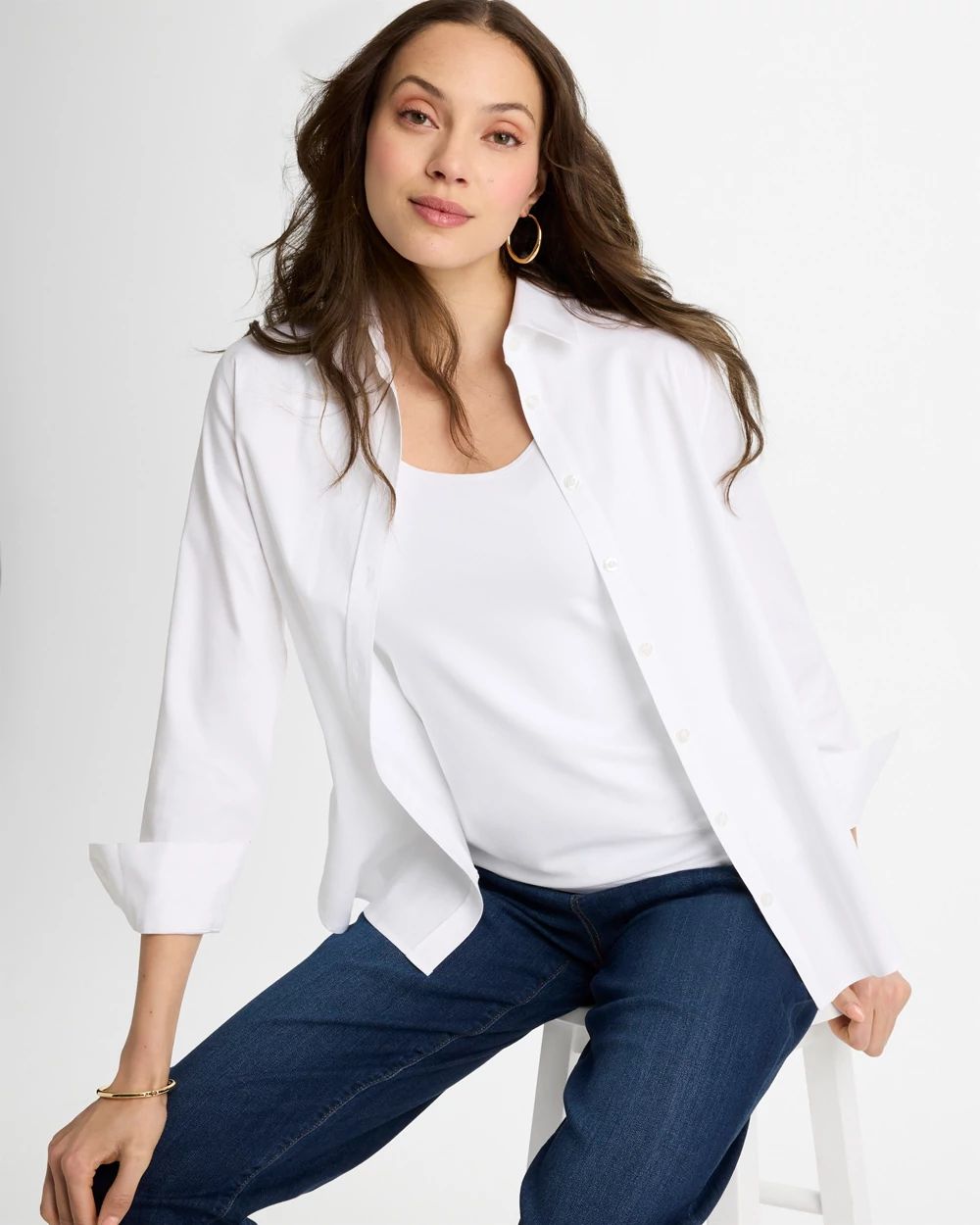 No Iron™ Stretch Shirt click to view larger image.