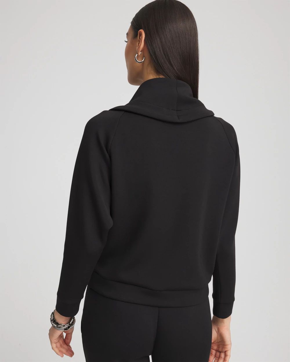 Zenergy® Scuba Cowl Neck Pullover Top click to view larger image.