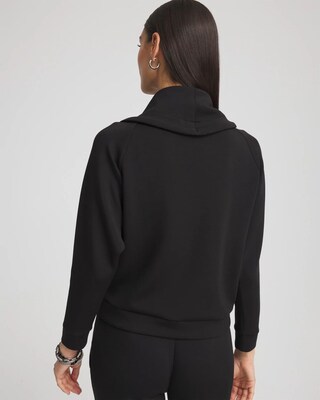 Zenergy® Scuba Cowl Neck Pullover Top click to view larger image.