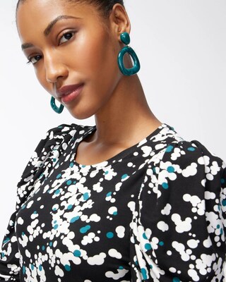 Touch of Cool Dot Romance Sleeve Top
