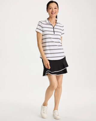 Zenergy® UPF Striped Half-Zip Polo click to view larger image.