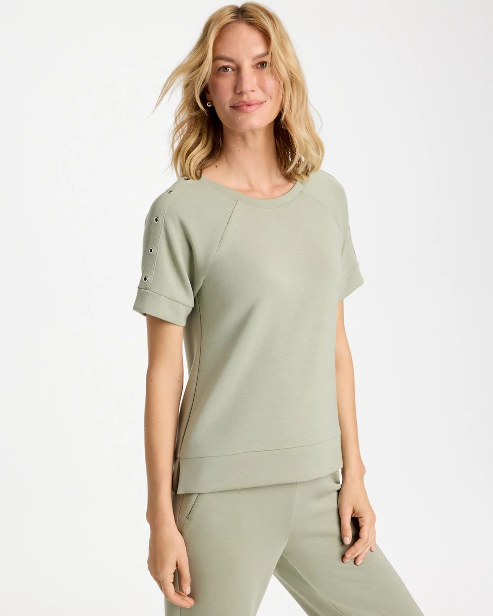 Zenergy® Soft Short-Sleeve Grommet Top