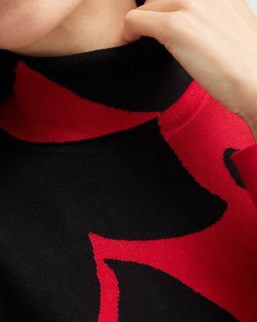 ECOVERO Scrolls Turtleneck Sweater