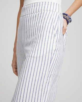 Striped Relaxed Linen Pants click to view larger image.