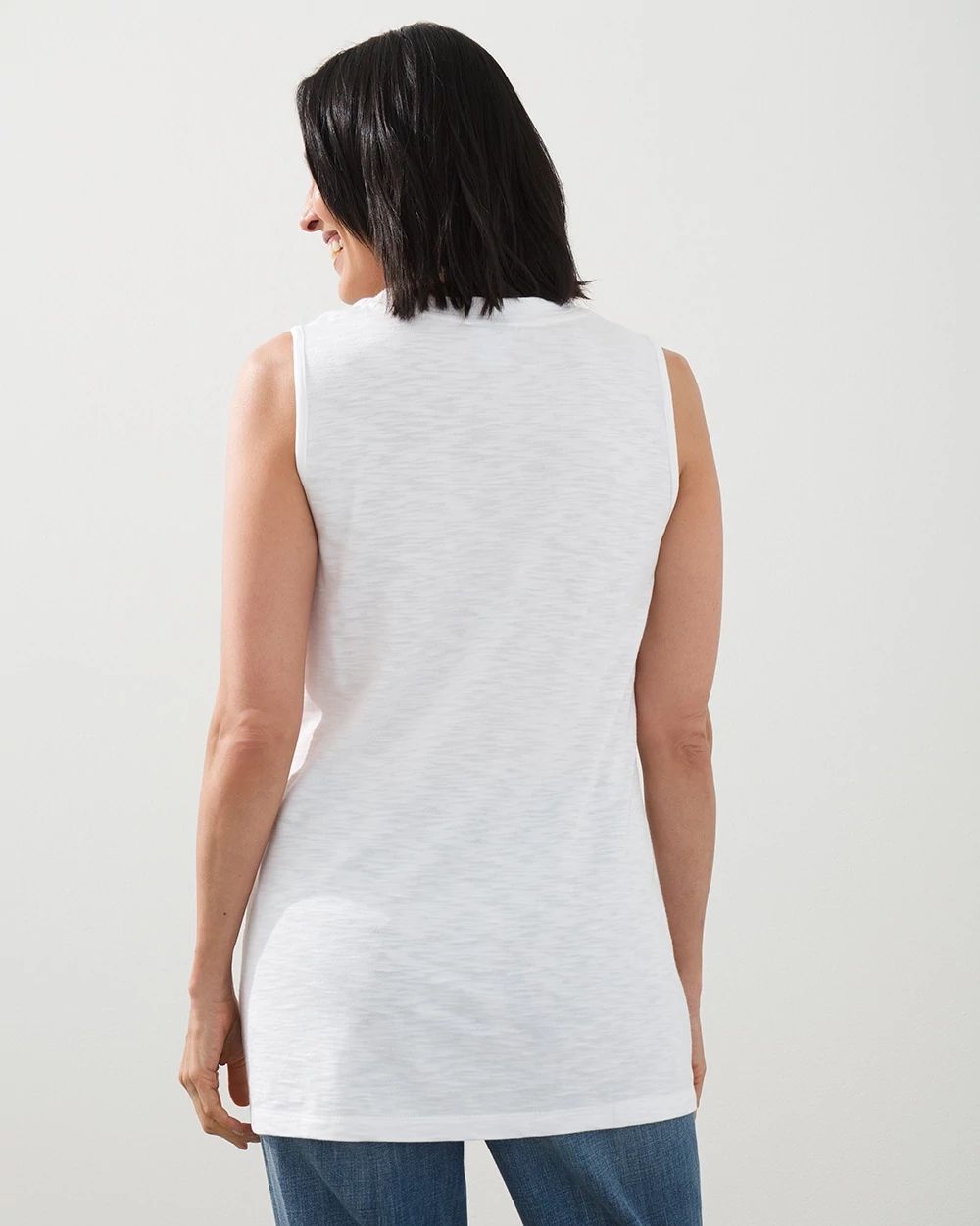 Split Hem Slub Tunic