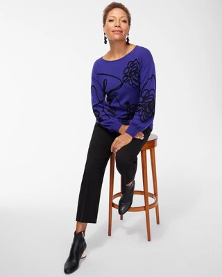 Cool Soutache Pullover Sweater