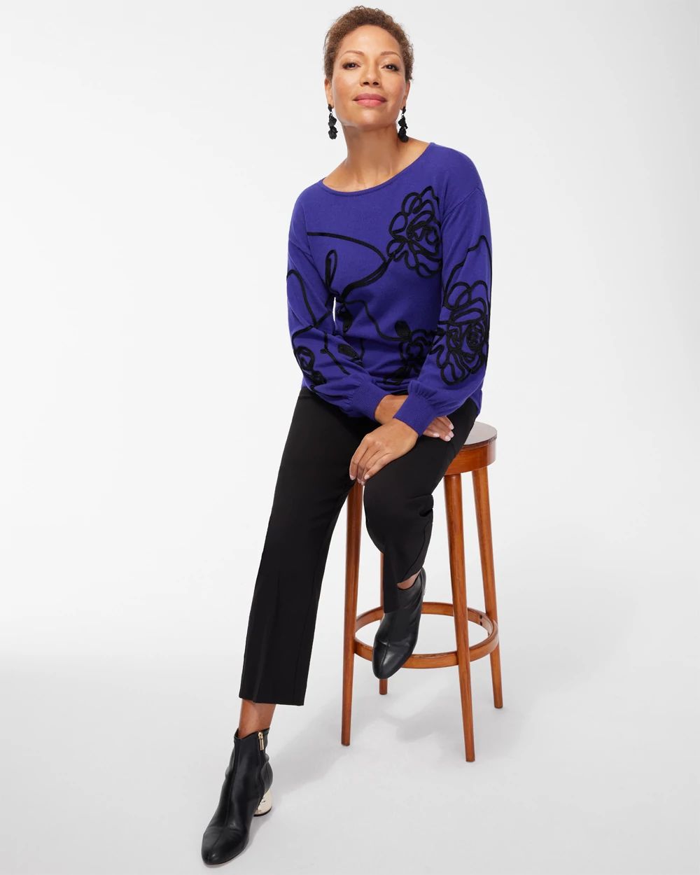 Cool Soutache Pullover Sweater