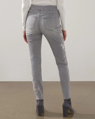 Pull-on Embellished Ankle Jeggings