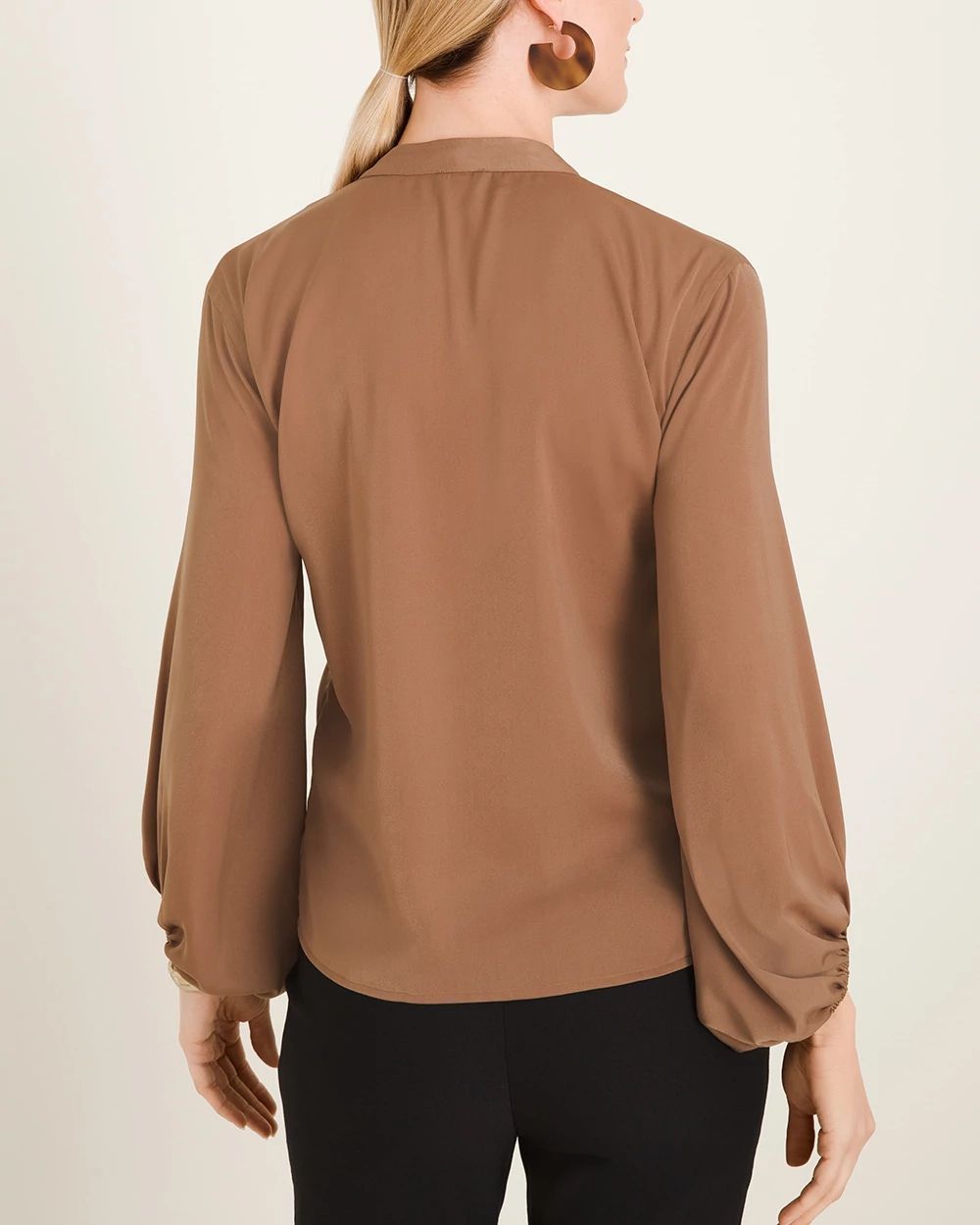 Bishop-Sleeve Blouse