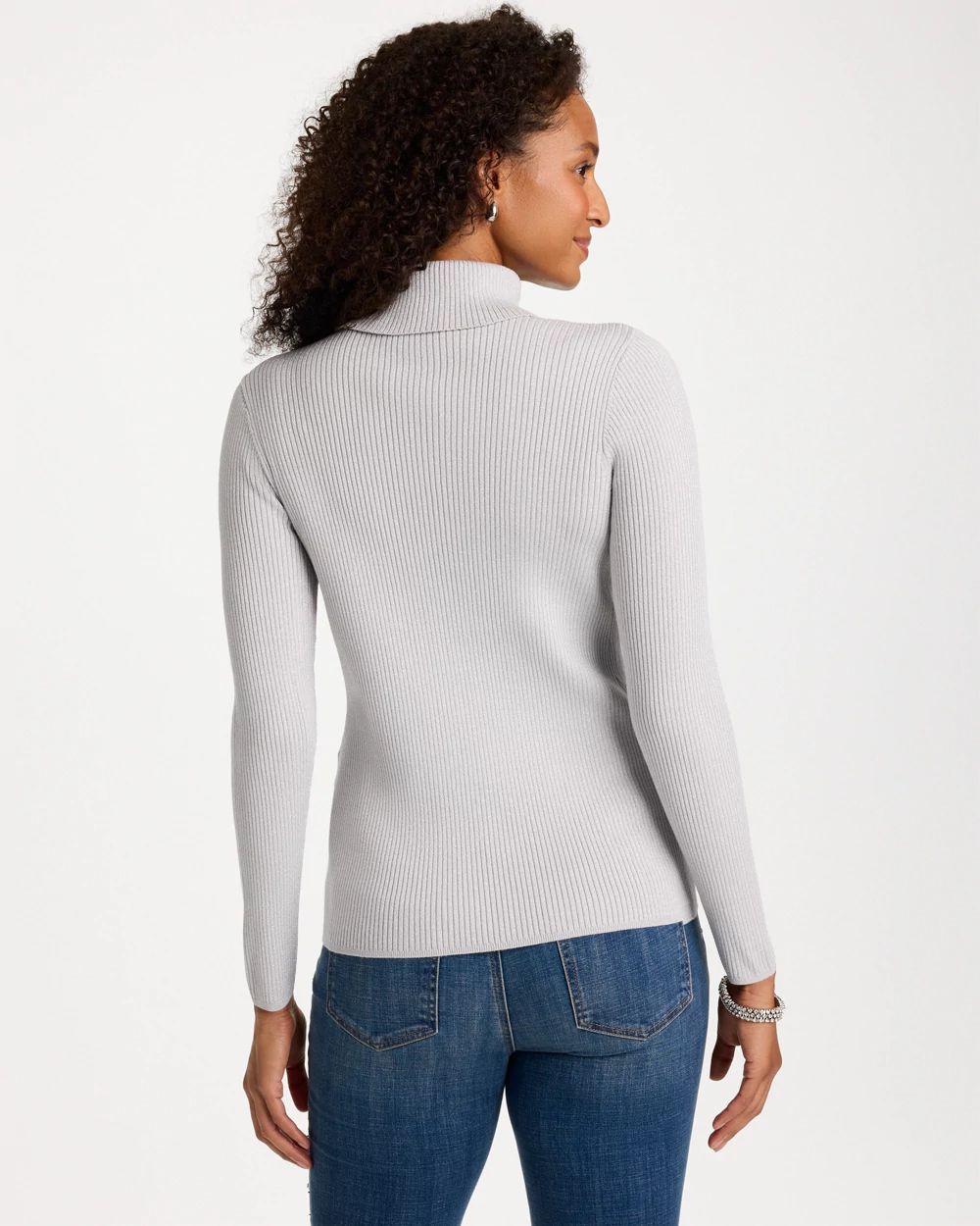 Ella Ribbed Turtleneck Sweater click to view larger image.