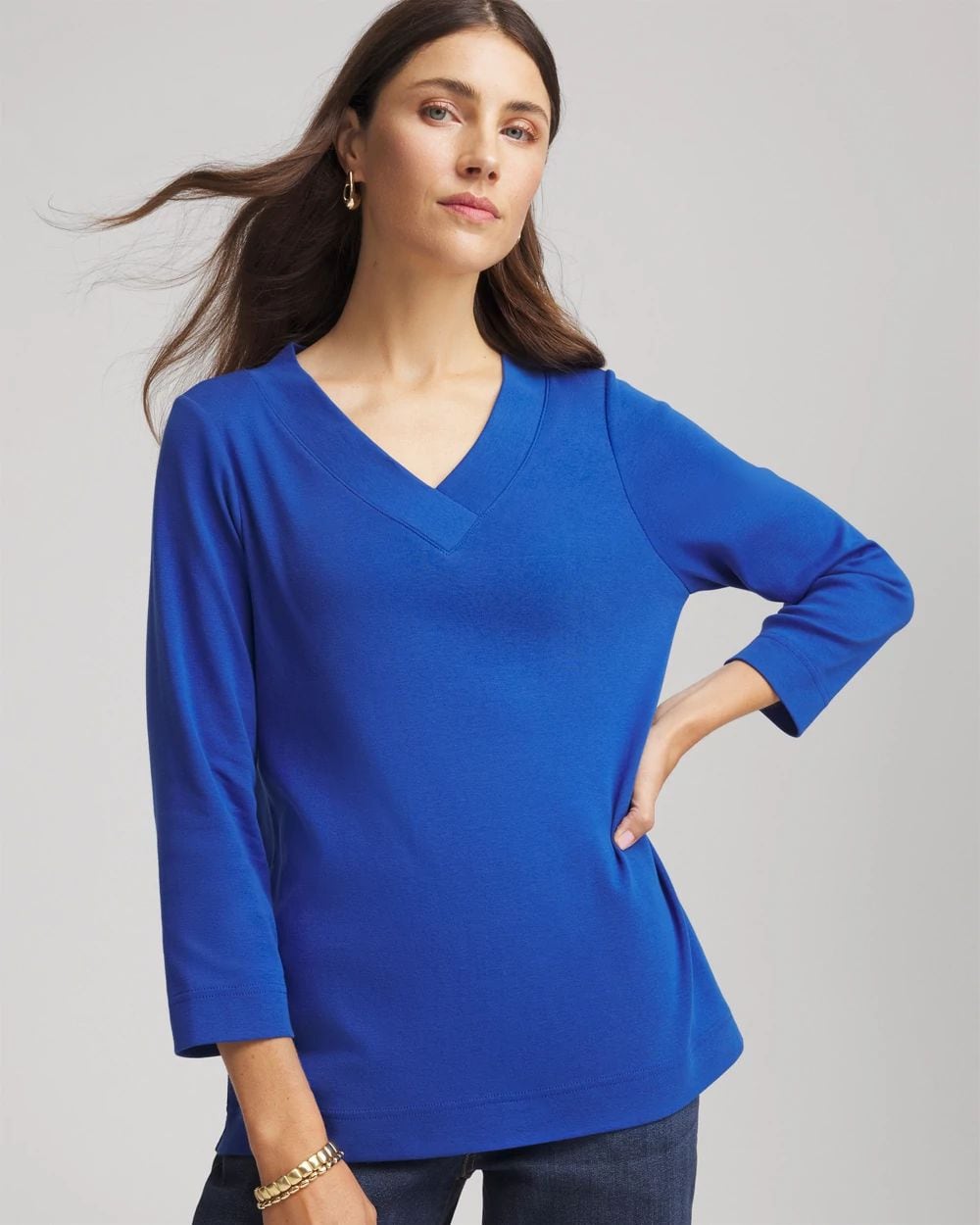 Pima Cotton 3/4 Sleeve Tee