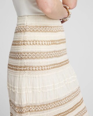 Crochet Gauze Trim Skirt click to view larger image.
