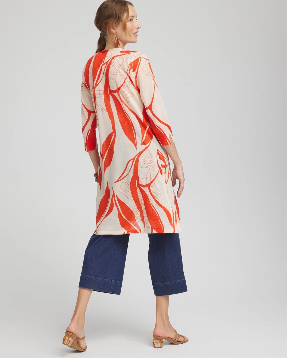 Embroidered Leaves Cardigan click to view larger image.