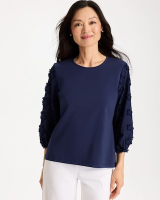 Star Cutout 3/4 Sleeved Tee