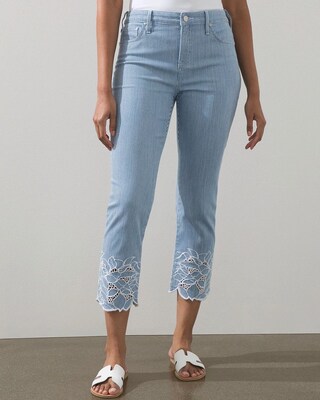 Girlfriend Embellished Stripe Crops