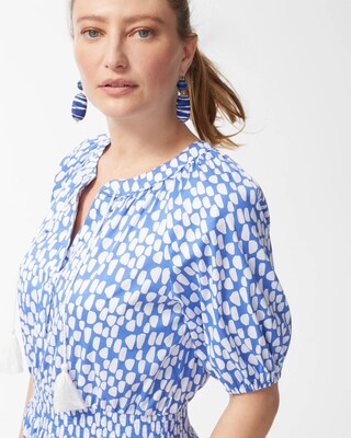 Tiered Smock Waist Maxi Dress