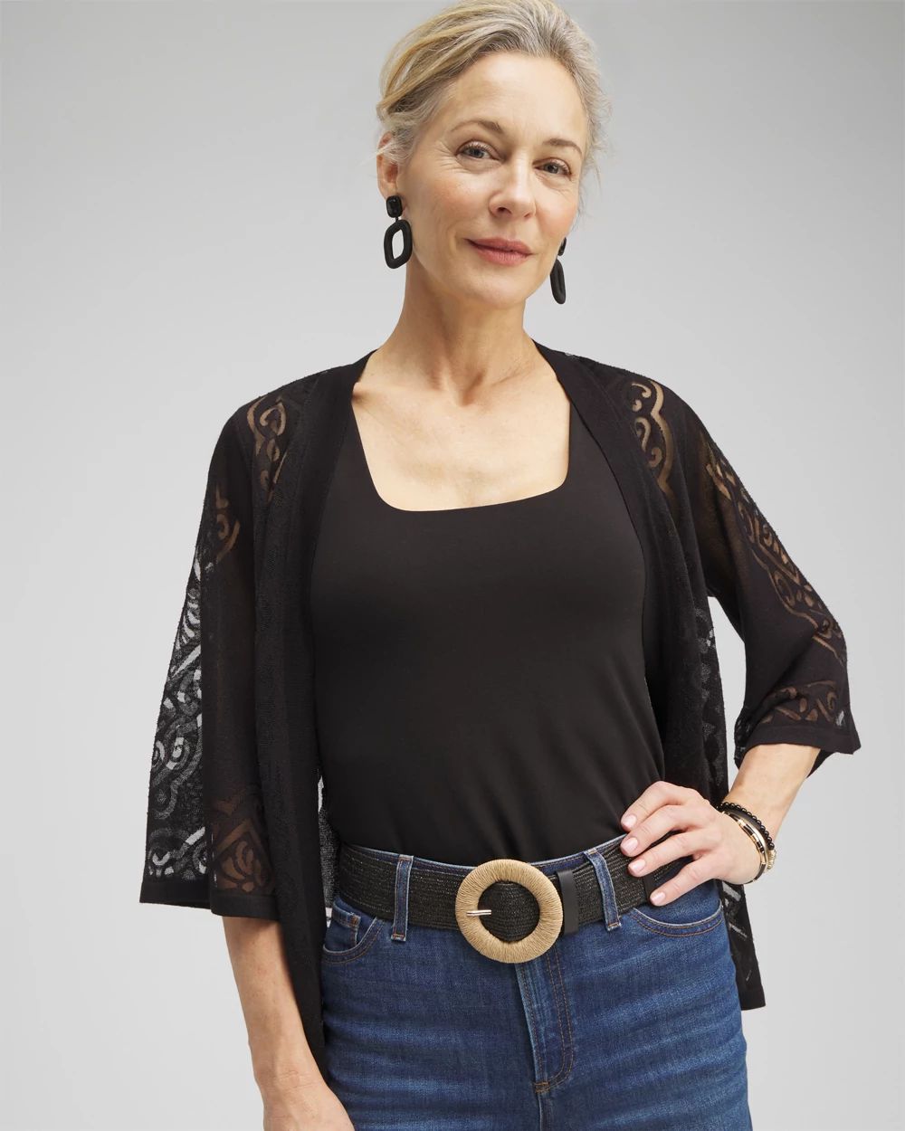 Black & Tan Stretch Belt