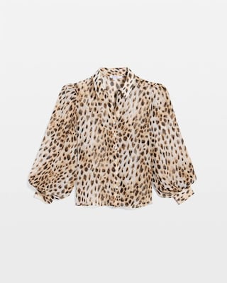 Georgette Animal Print Blouse click to view larger image.