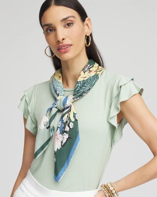 Spring Butterflies Square Neckerchief click to view larger image.