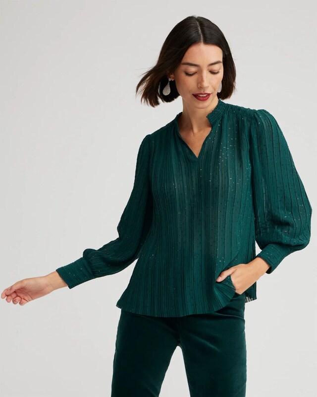 Pleated Blouse