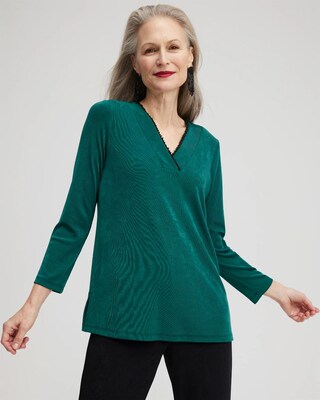 Travelers Beaded V-neck Tunic