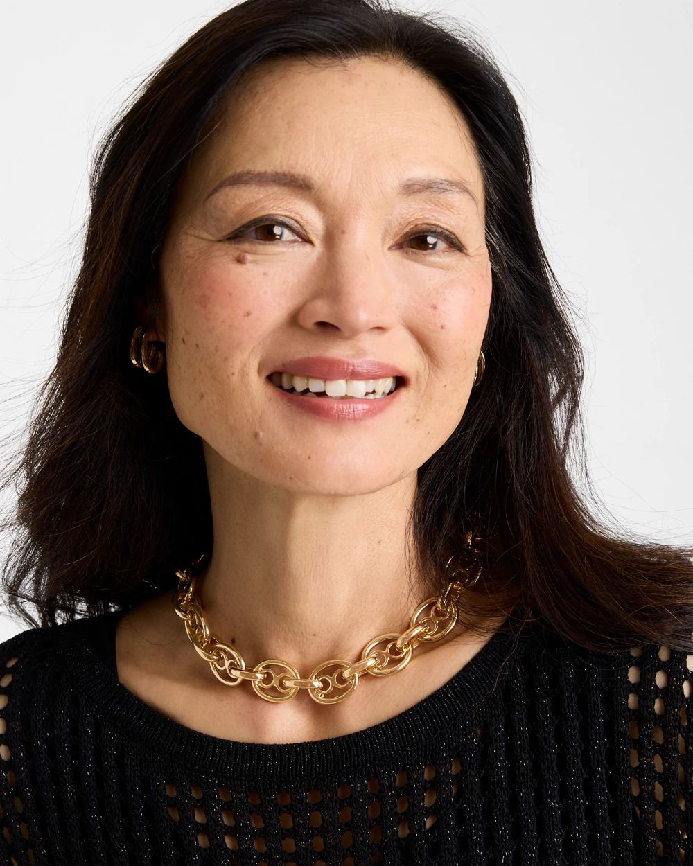 Mariner Goldtone Link Necklace