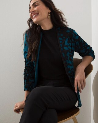 Jacquard Textured Cardigan