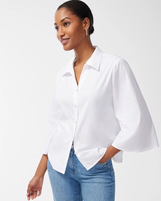 Poplin Cape Sleeve Shirt