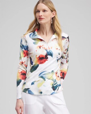 ® UPF Floral Long Sleeve Top