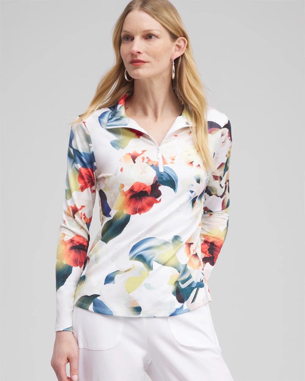 ® UPF Floral Long Sleeve Top