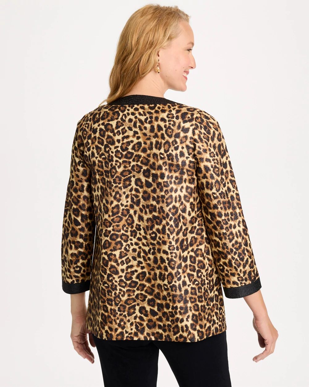 Travelers™ Collection Leopard Crushed Jacket click to view larger image.