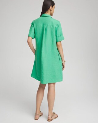 Linen Popover Shirt Dress click to view larger image.