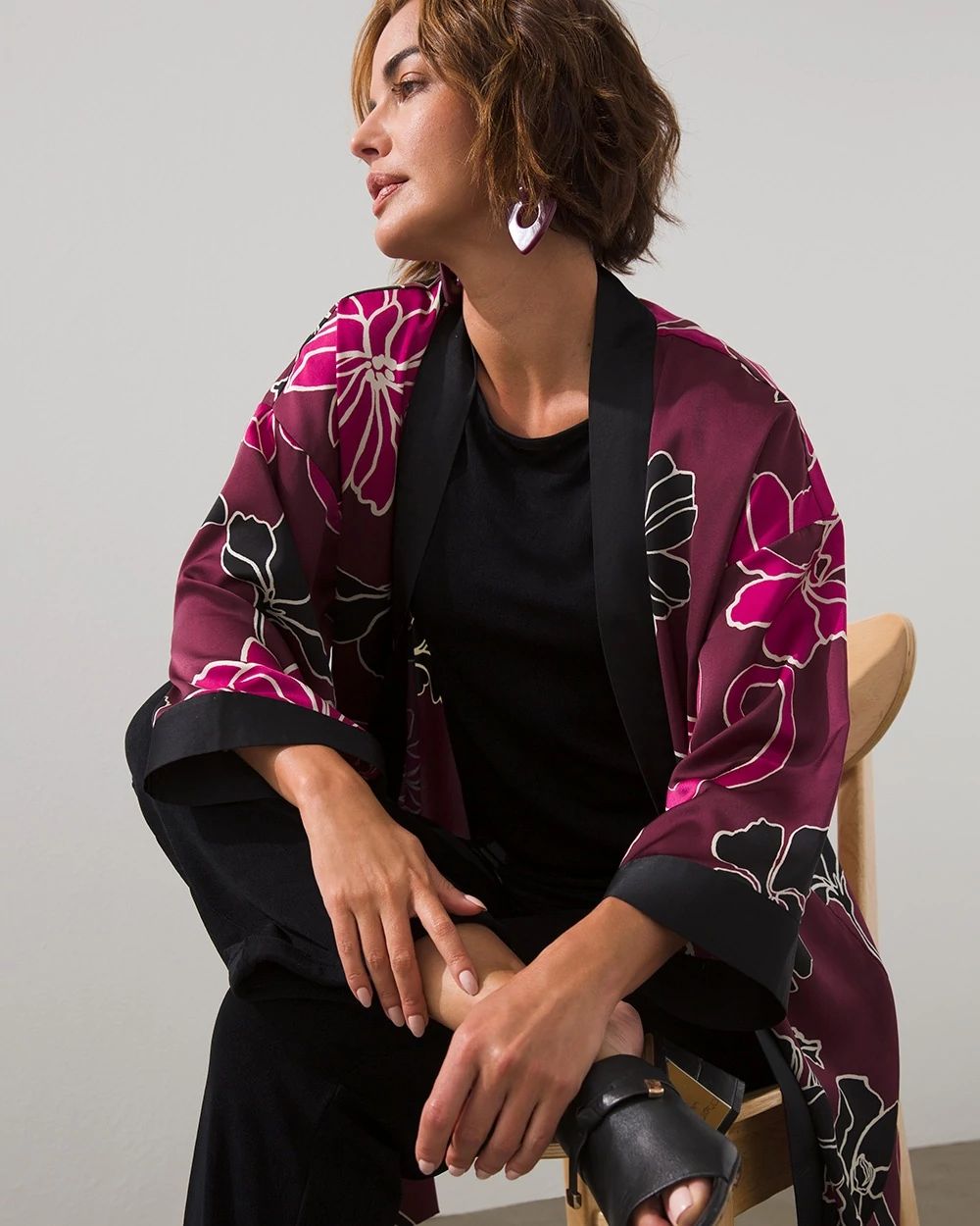 Travelers Collection Print Kimono