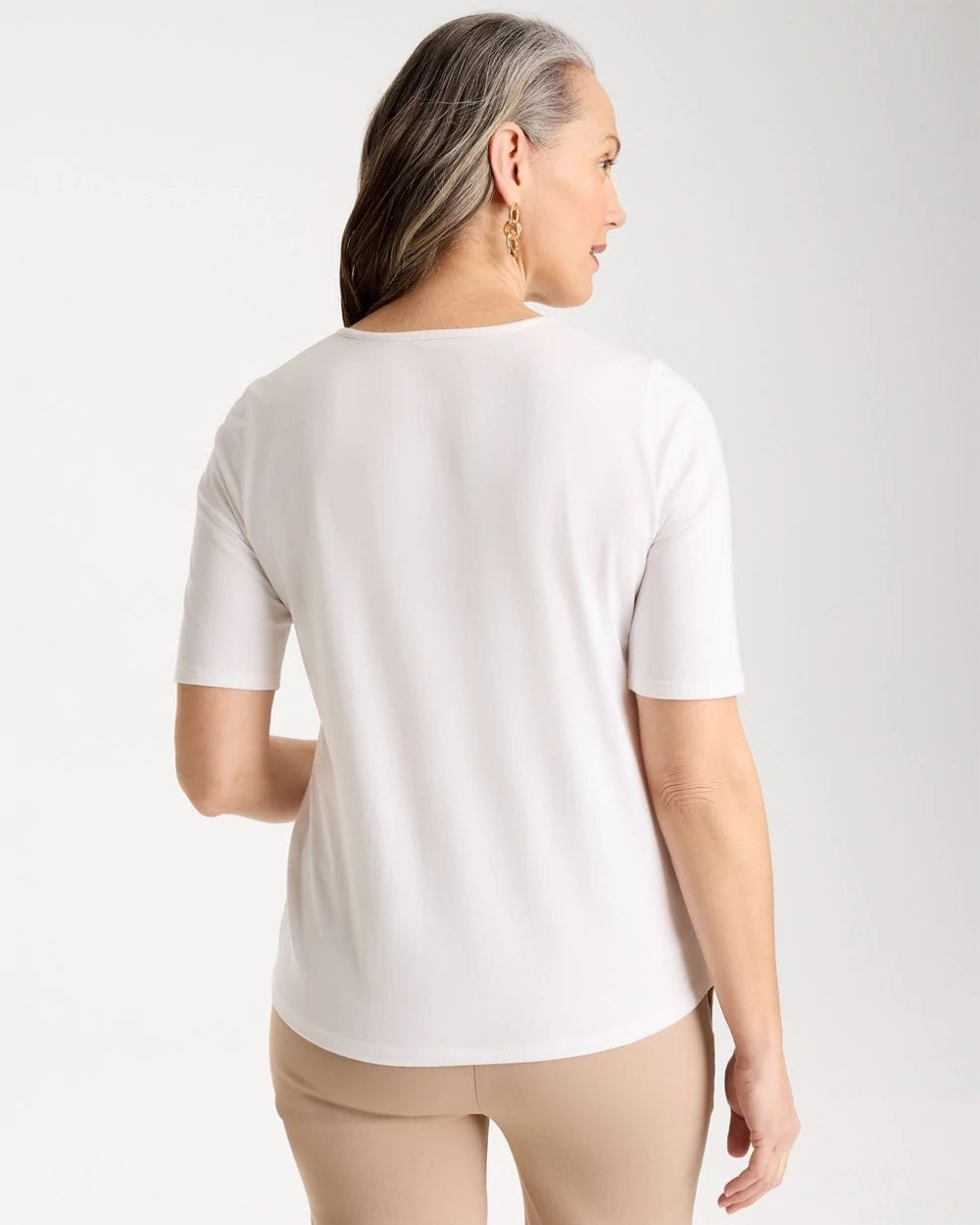 Sequin Embroidered Floral Tee