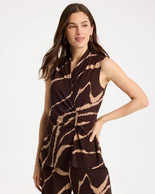 Travelers™ Zebra Knit Wrap Top