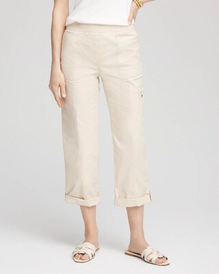 Poplin Cropped Pants