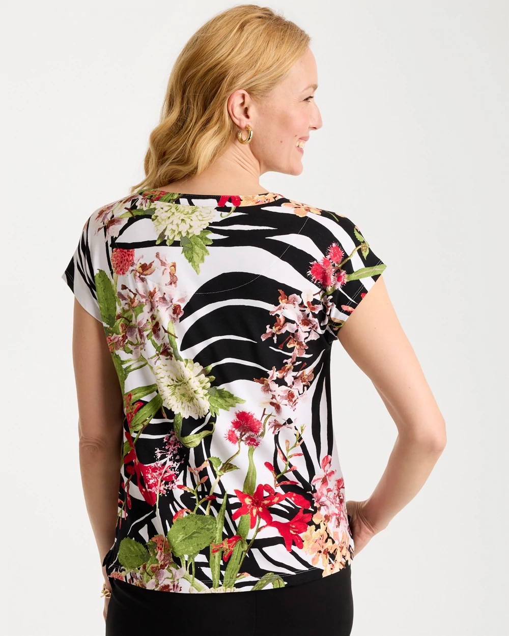 Tropical Nights Refined Button Tee